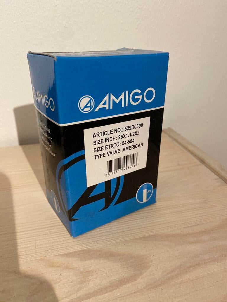 4x Amigo binnenband 26x 1.1/2x2 nieuw, Ophalen of Verzenden, Nieuw, Band, Amigo