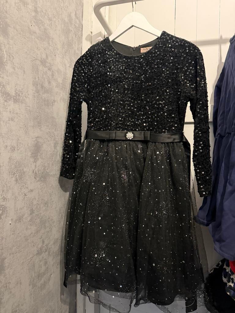 Glitter jurk - Perfect voor feestdagen!, Kinderen en Baby's, Kinderkleding | Maat 146, Ophalen, Zo goed als nieuw, Meisje, Jurk of Rok