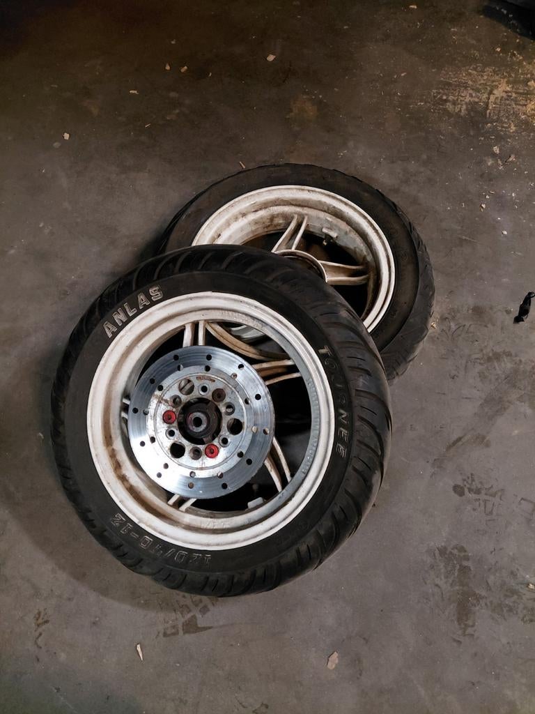 Banden en velgen set voor Sym Orbit 2, Fietsen en Brommers, Brommeronderdelen | Scooters, Ophalen, Gebruikt, Overige typen, SYM