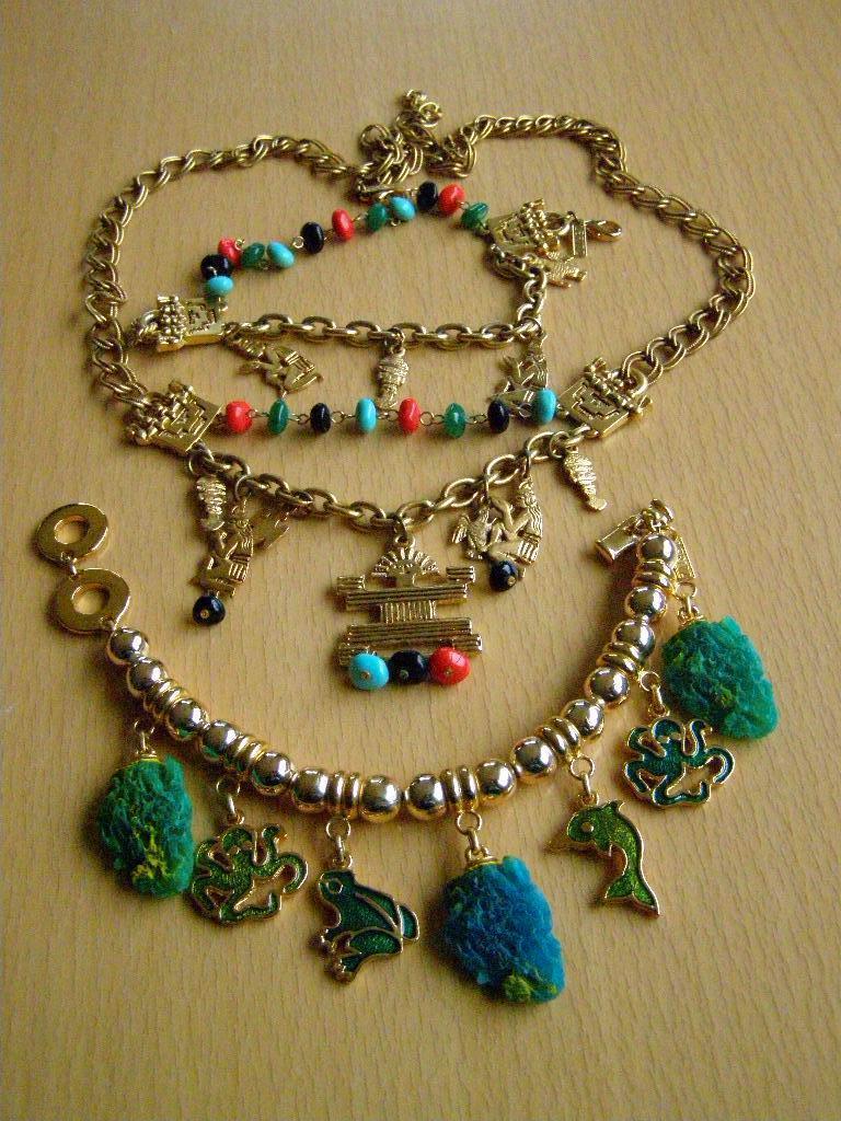 LERITZ MODE VINTAGE COSTUME JEWELLERY SET HALS ARMBANDEN, Sieraden, Tassen en Uiterlijk, Antieke sieraden, Ophalen of Verzenden