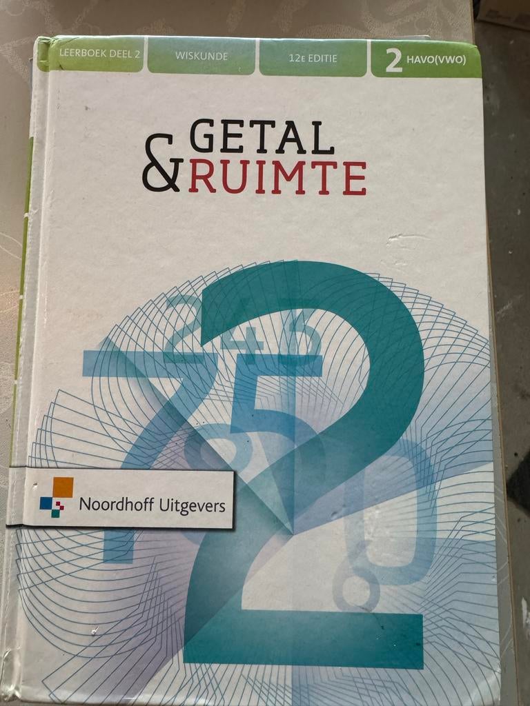 Getal & Ruimte - Wiskunde HAVO/VWO 2, Ophalen of Verzenden, Zo goed als nieuw, HAVO, Wiskunde A