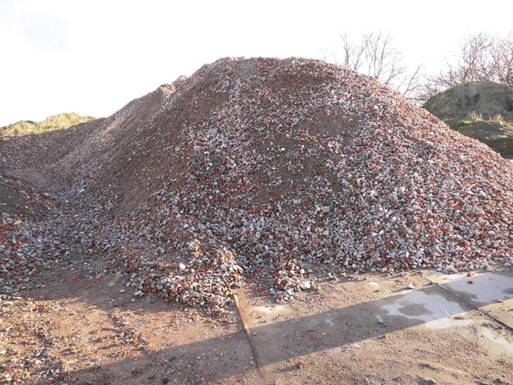 Verkoop en levering van puingranulaat, gebroken puin, Tuin en Terras, Grind, Keien en Split, Ophalen, Nieuw, Overige materialen