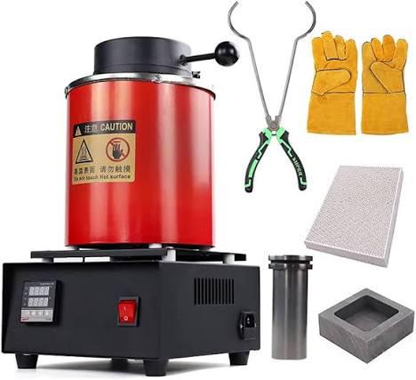 3KG Elektrische Smeltoven 2000C – Goud,  18 STUKS, Ophalen of Verzenden, Zo goed als nieuw, Minder dan 45 cm