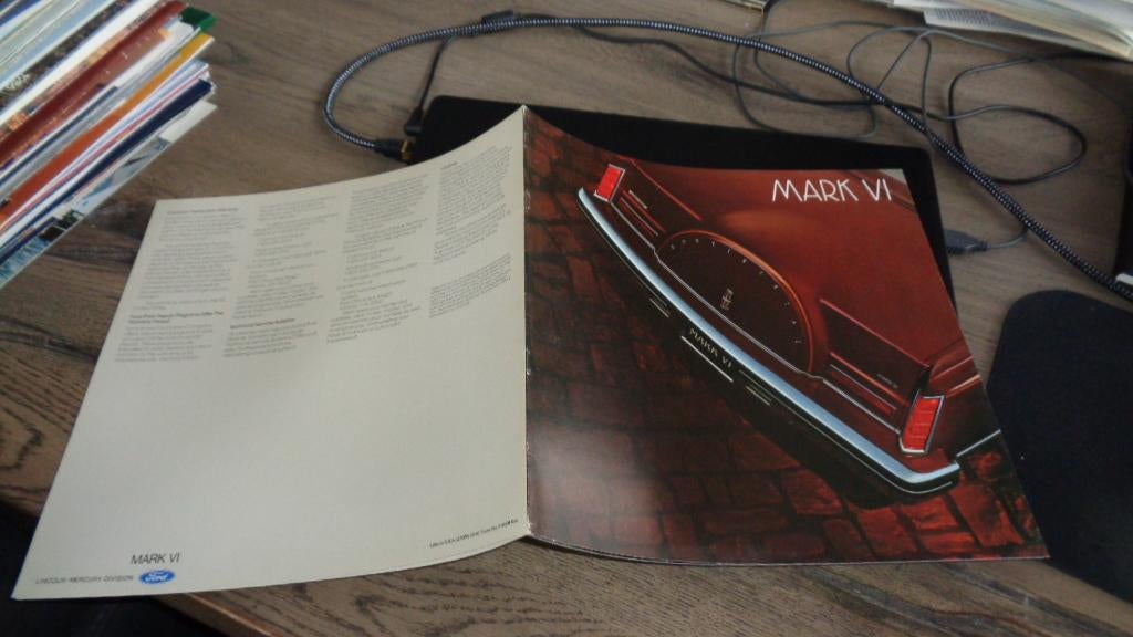 USA Folder LINCOLN CONTINENTAL MARK IV  ,  1982, Verzenden, Zo goed als nieuw, Overige merken