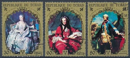 Tsjaad 1971 M367-369 gest., Postzegels en Munten, Postzegels | Afrika, Ophalen of Verzenden, Overige landen, Gestempeld