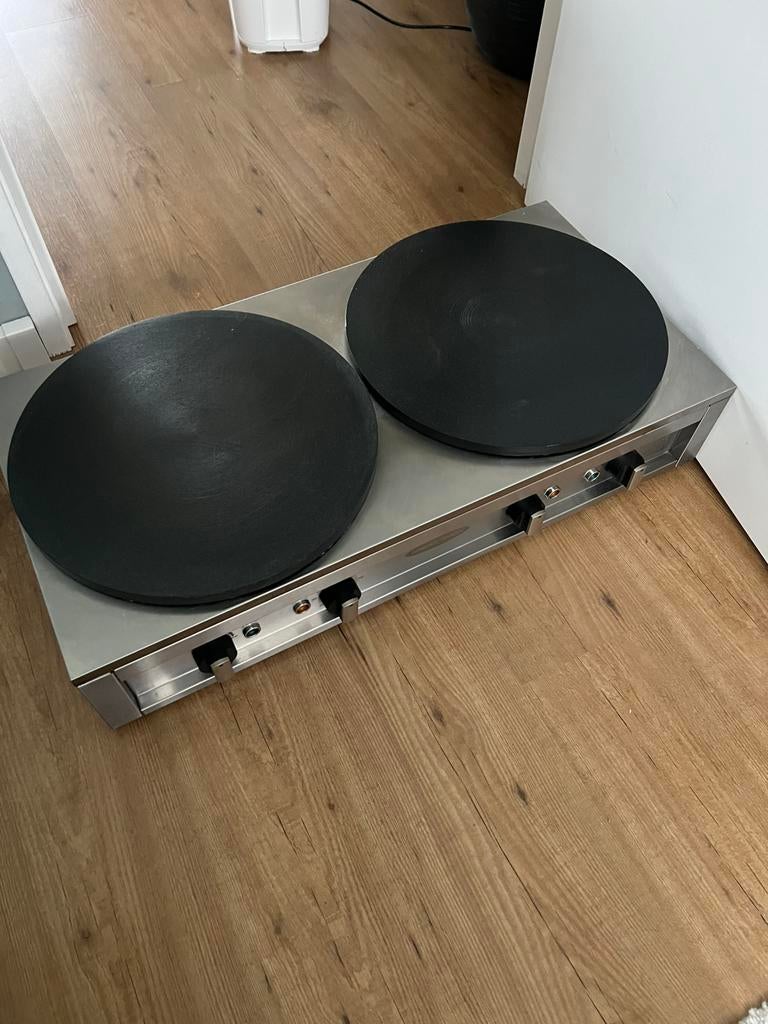 Professional Double Crepe Maker, Ophalen of Verzenden, Zo goed als nieuw, Rechthoekig, Minder dan 50 cm