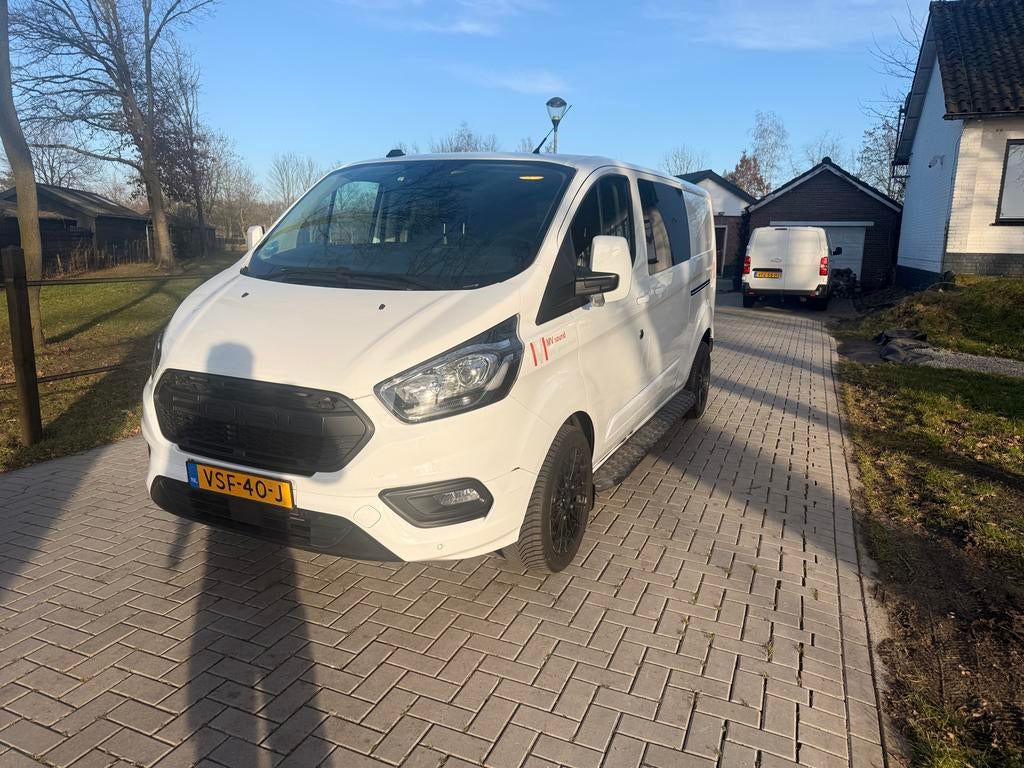 Ford Transit Custom Gbdc 2.0 Tdci 130PK 300 L2h1 2022 Wit, Auto's, Stof, 1995 cc, 4 cilinders, Wit