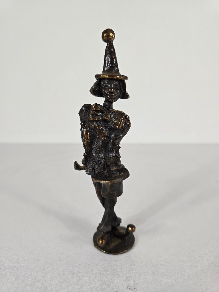 Beeld clown, brons, Corry Ammerlaan van Niekerk, Antiek en Kunst, Kunst | Beelden en Houtsnijwerken, Ophalen of Verzenden