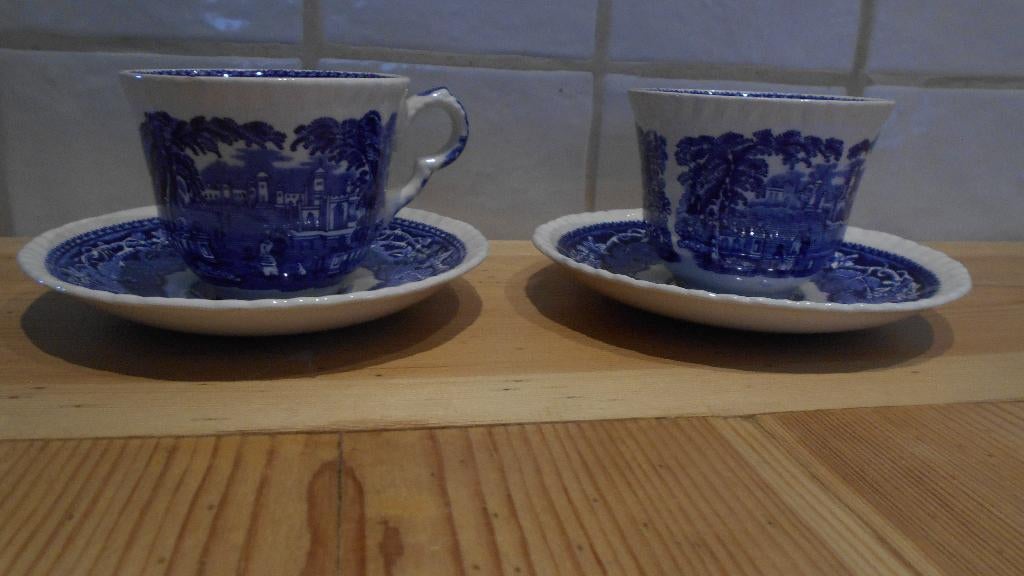 1x Antiek engels servies Mason 's Vista engels kop schotel, Ophalen of Verzenden