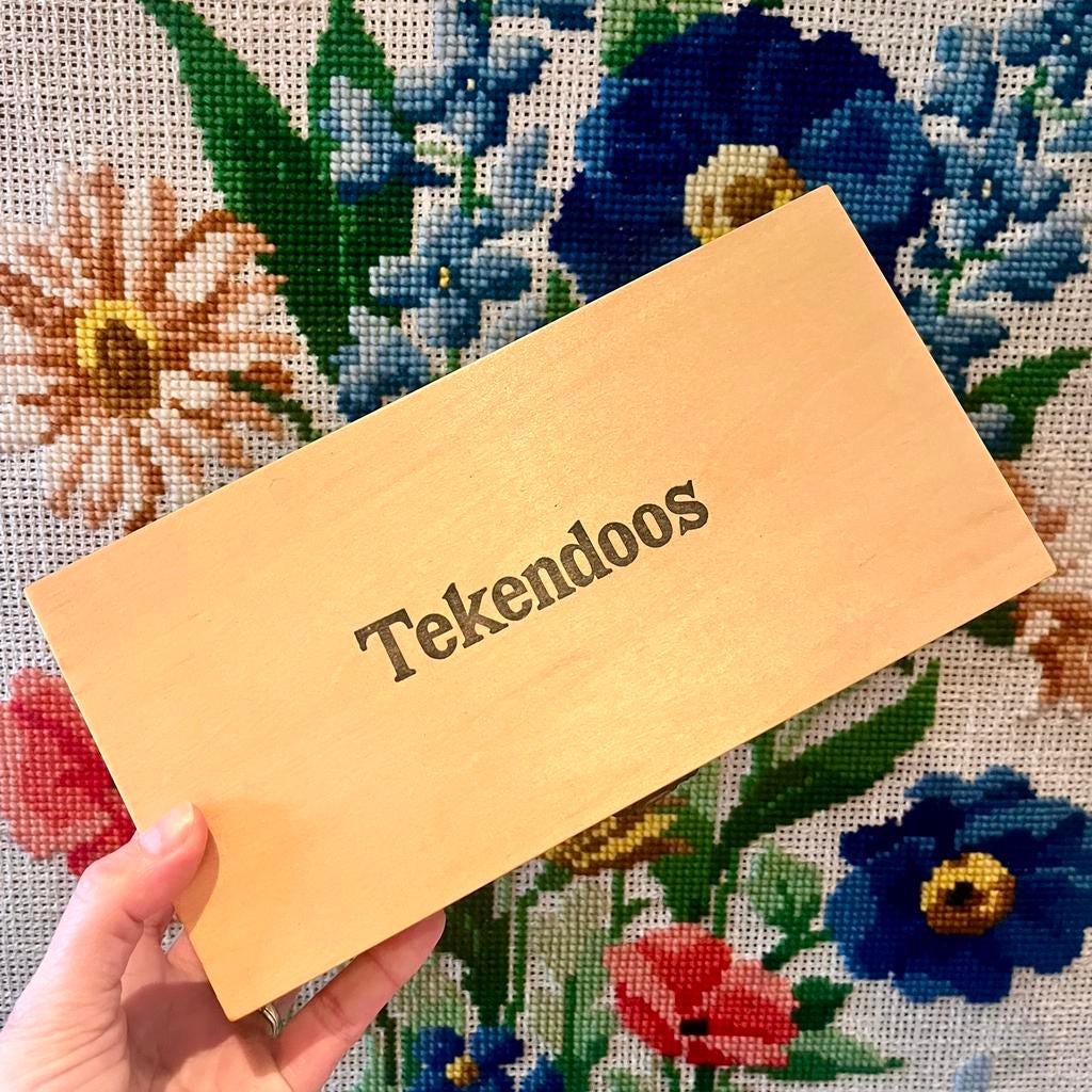 Vinatge houten tekendoos, Ophalen of Verzenden, Gebruikt, Overige typen