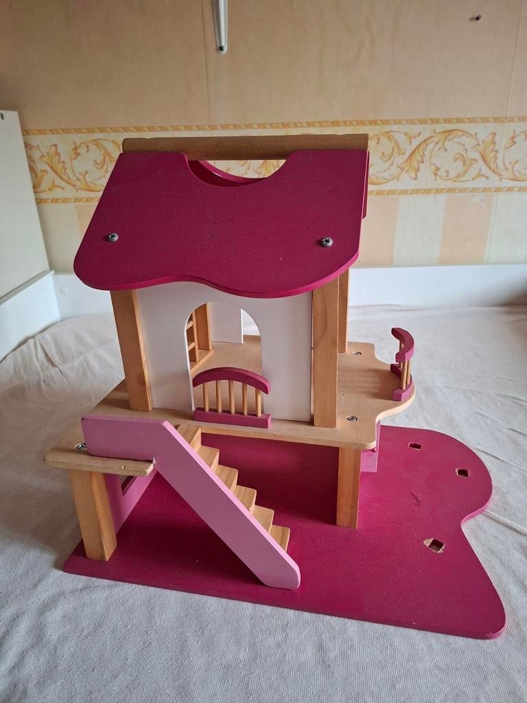 Klein houten poppenhuis, Kinderen en Baby's, Speelgoed | Poppenhuizen, Ophalen, Poppenhuis