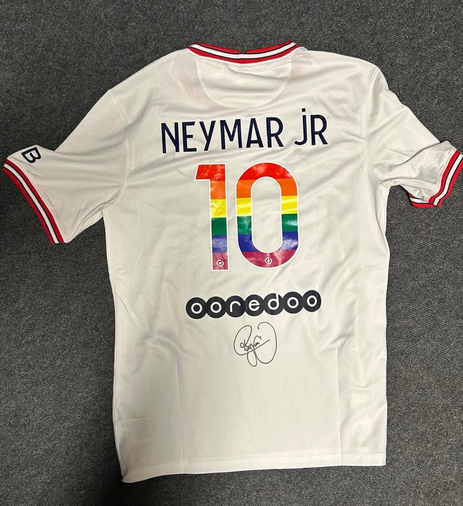PSG Shirt 2021/2022 Neymar Jr Gesigneerd COA, Maat L, Ophalen, Zo goed als nieuw, Shirt