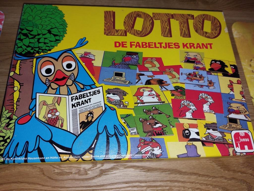 Fabeltjeskrant lotto, Hobby en Vrije tijd, Drie of vier spelers, Ophalen of Verzenden, Gebruikt
