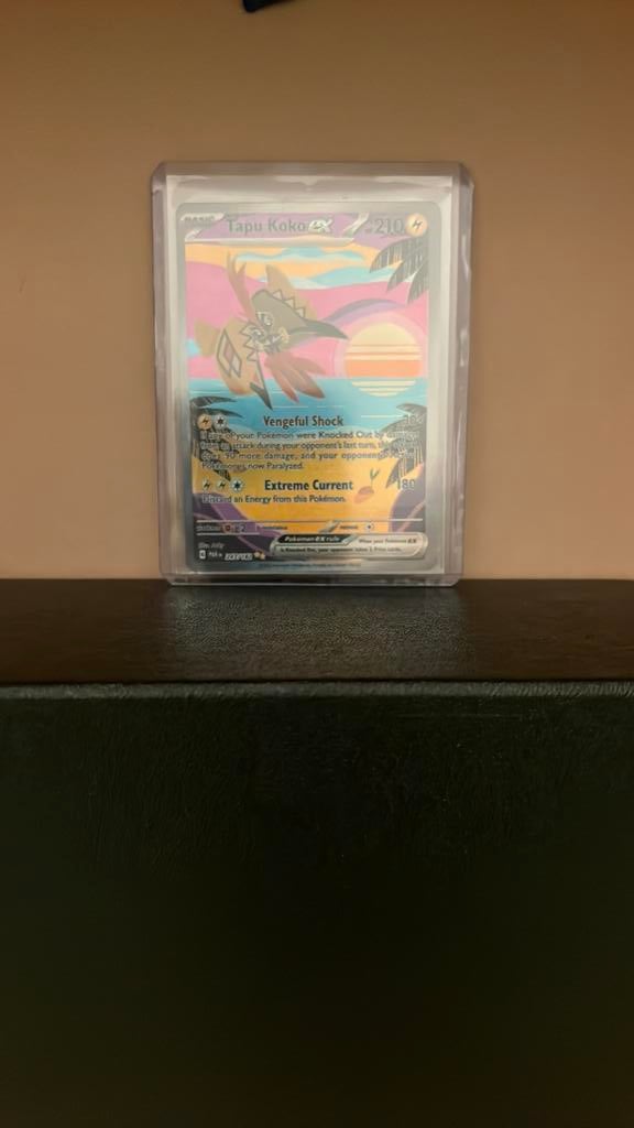 Pokemon Tapu Koko Ex, Ophalen of Verzenden, Zo goed als nieuw