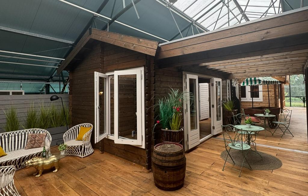 Showmodel Tuinhuis Lugarde | Maatwerk - OP = OP, Tuin en Terras, Ophalen, Blokhut, Zo goed als nieuw, 2 ramen
