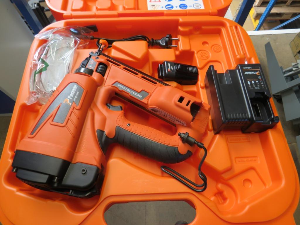 Paslode IM65A F16 Afwerknagelapparaat op gas voor nagels, Nieuw, Zandhaarweg, Ophalen of Verzenden, Paslode