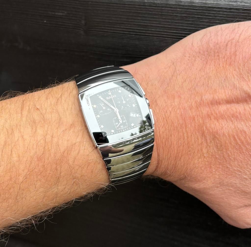Rado Diastar keramiek horloge heren nieuwe batterij doos, Overige merken, Overige materialen, Voordeelsieraden, Polshorloge