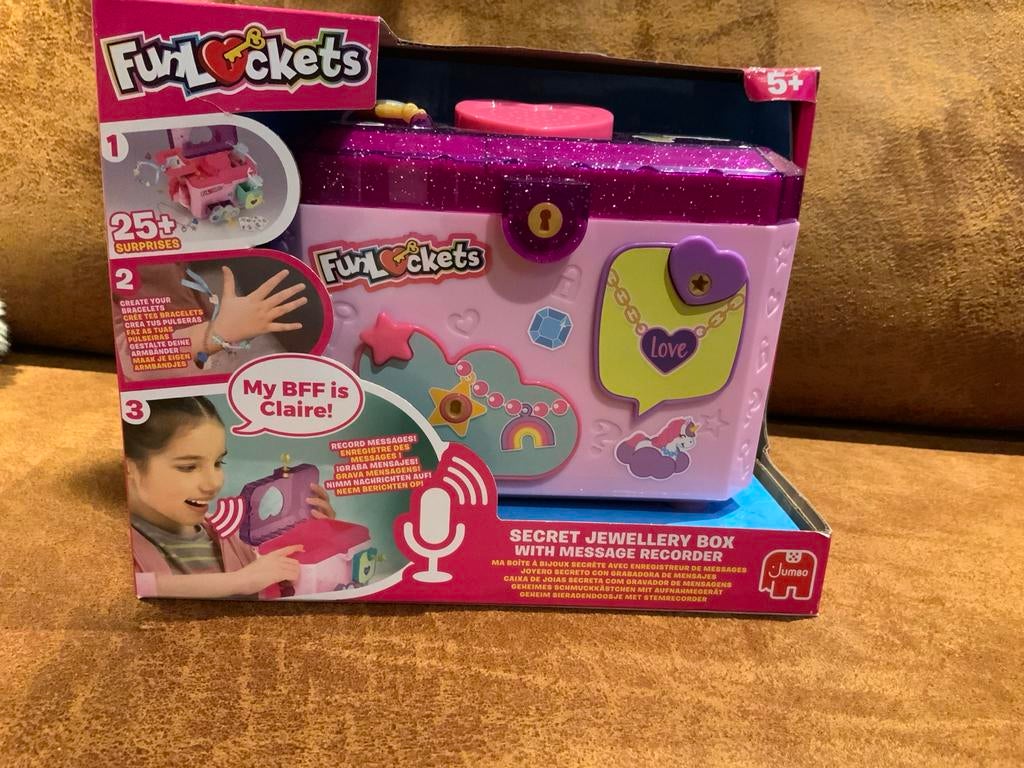 FunLockets Geheime Sieradendoos met Berichtenrecorder, Kinderen en Baby's, Speelgoed | Educatief en Creatief, Nieuw, Knutselen