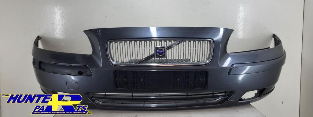 Voorbumper grijs 455 Volvo V70 II ('00-'08) 08693340, Gebruikt, Voor, Ophalen of Verzenden, Volvo