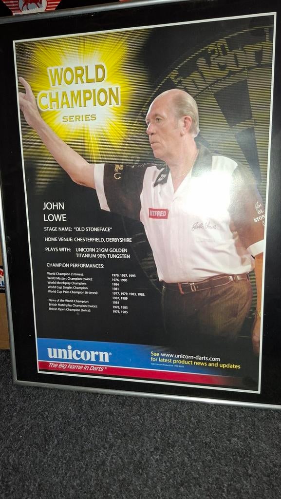 John Lowe - World Champion Series Poster, Ophalen of Verzenden