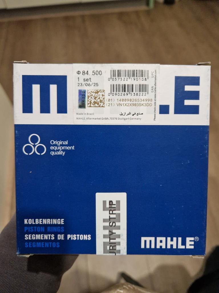 MAHLE Zuigerveren Ø84.5mm - Nieuw - 1 Cilinder, Ophalen of Verzenden, Nieuw, Universele onderdelen