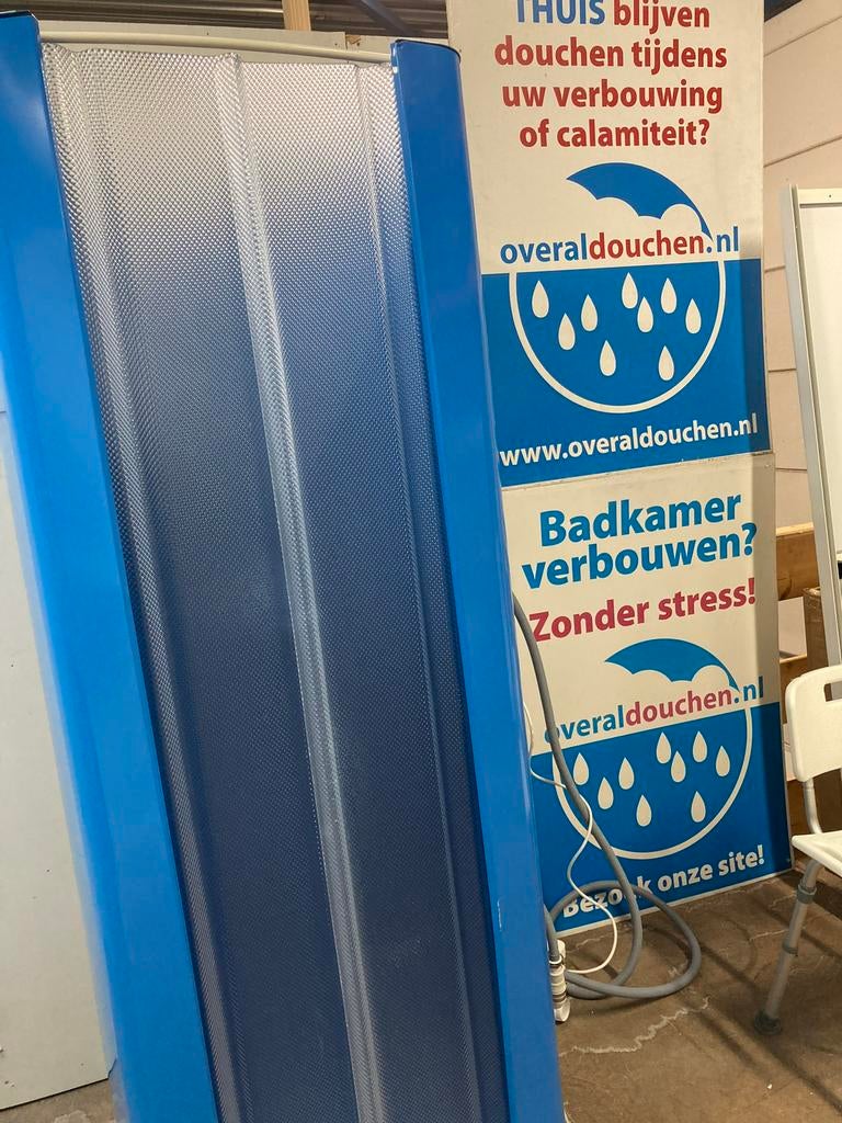 Mobiele nooddouche, tijdelijke douchecabine, zorgdouche, Huis en Inrichting, Badkamer | Complete badkamers, Ophalen, Gebruikt