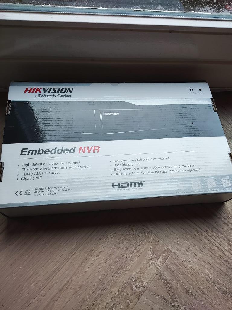 Hikvision HWN-4104MH-4P Network Video Recorder, Ophalen of Verzenden, Nieuw