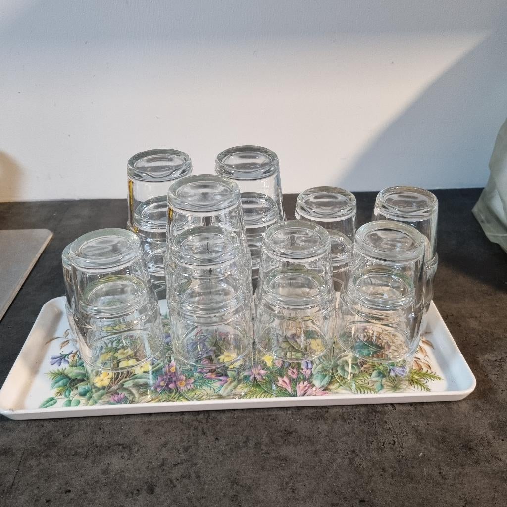 Ikea glazen 20 stuks (handig voor een feestje), Ophalen of Verzenden, Zo goed als nieuw, Overige typen