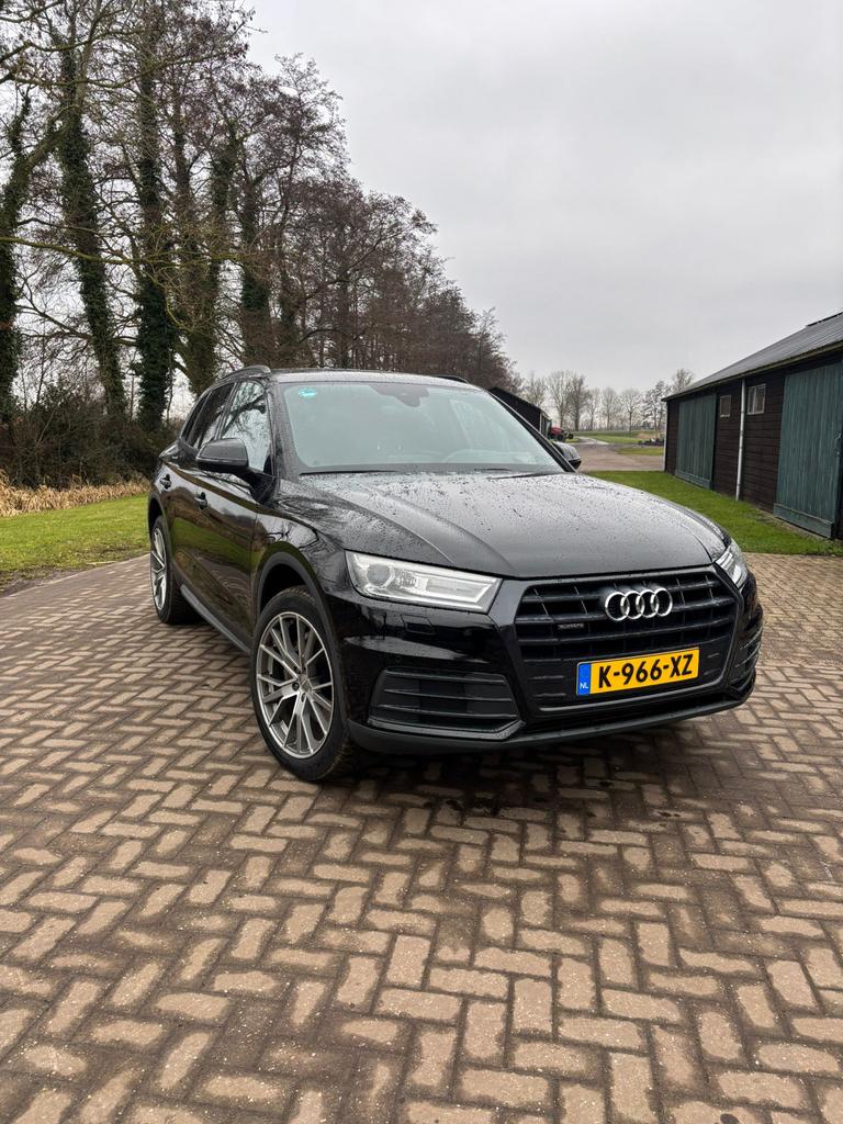 Audi Q5 2.0 Tfsi Quattro 252pk S Tronic 2018 Zwart, Auto's, Audi, 4 cilinders, Zwart, Particulier, SUV of Terreinwagen