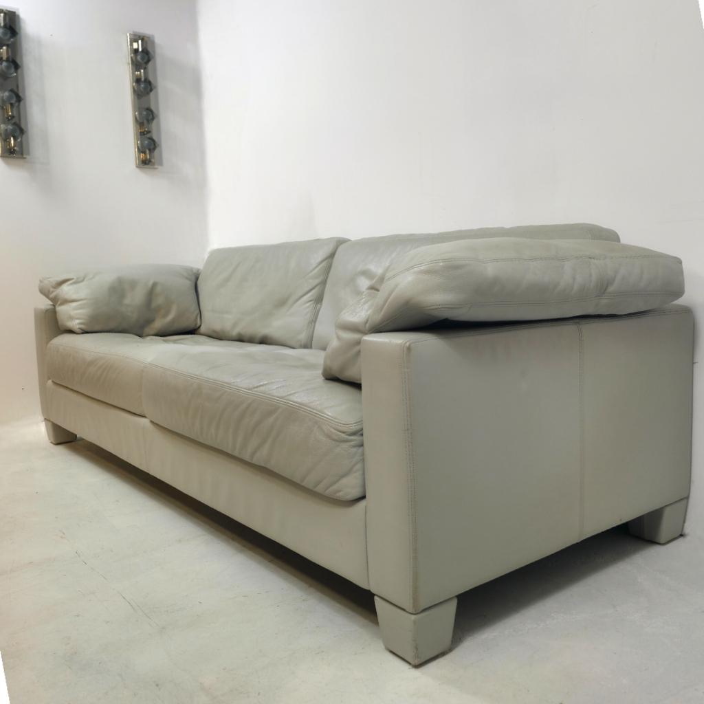 De sede DS 17 zitgroep grijs/beige 2 stoelen 3 zits bank, Ophalen, Gebruikt, Driepersoons, Rechte bank