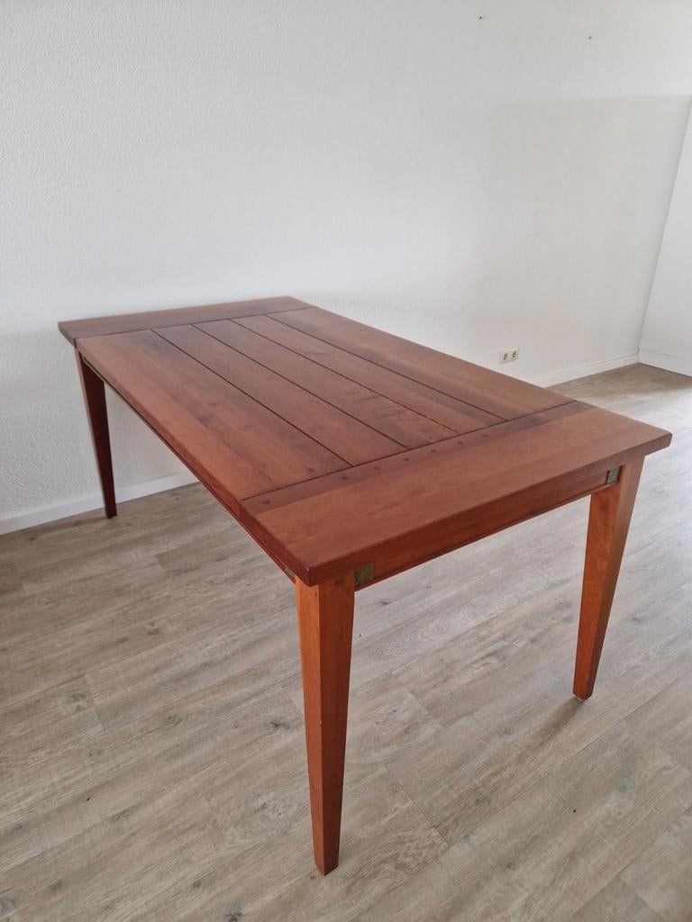 Kersenhouten eettafel, Huis en Inrichting, Tafels | Eettafels, Ophalen, Gebruikt, Rechthoekig, 50 tot 100 cm