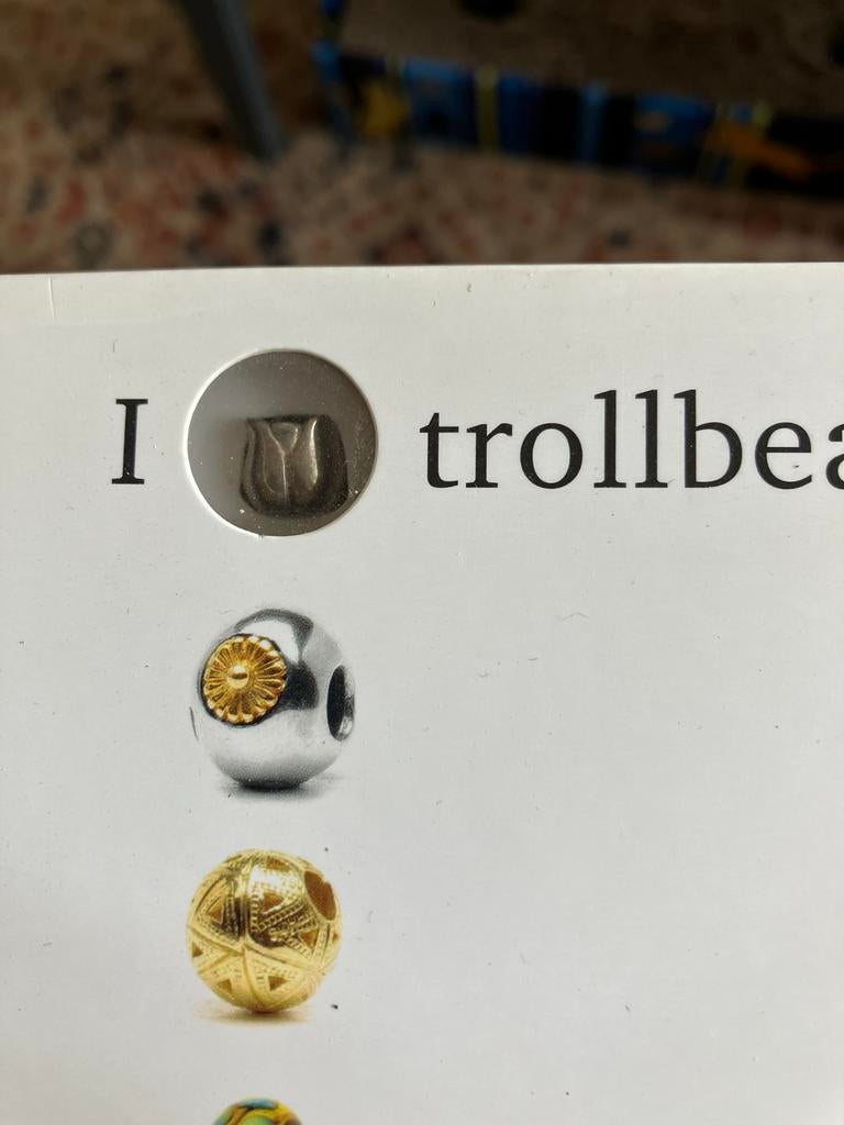 Trollbeads Zilveren Tulp Speciale Uitgave, Sieraden, Tassen en Uiterlijk, Ophalen of Verzenden, Zo goed als nieuw, Trollbeads