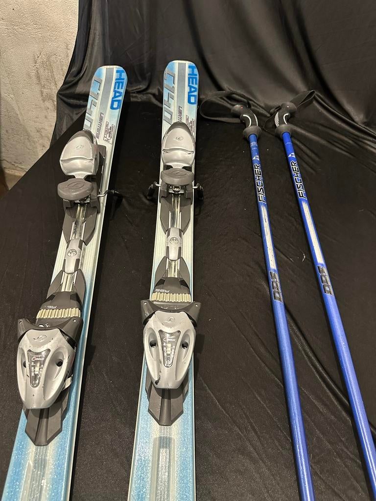 Ski's Head 155cm met stokken, Ophalen, 140 tot 160 cm, Gebruikt, Carve