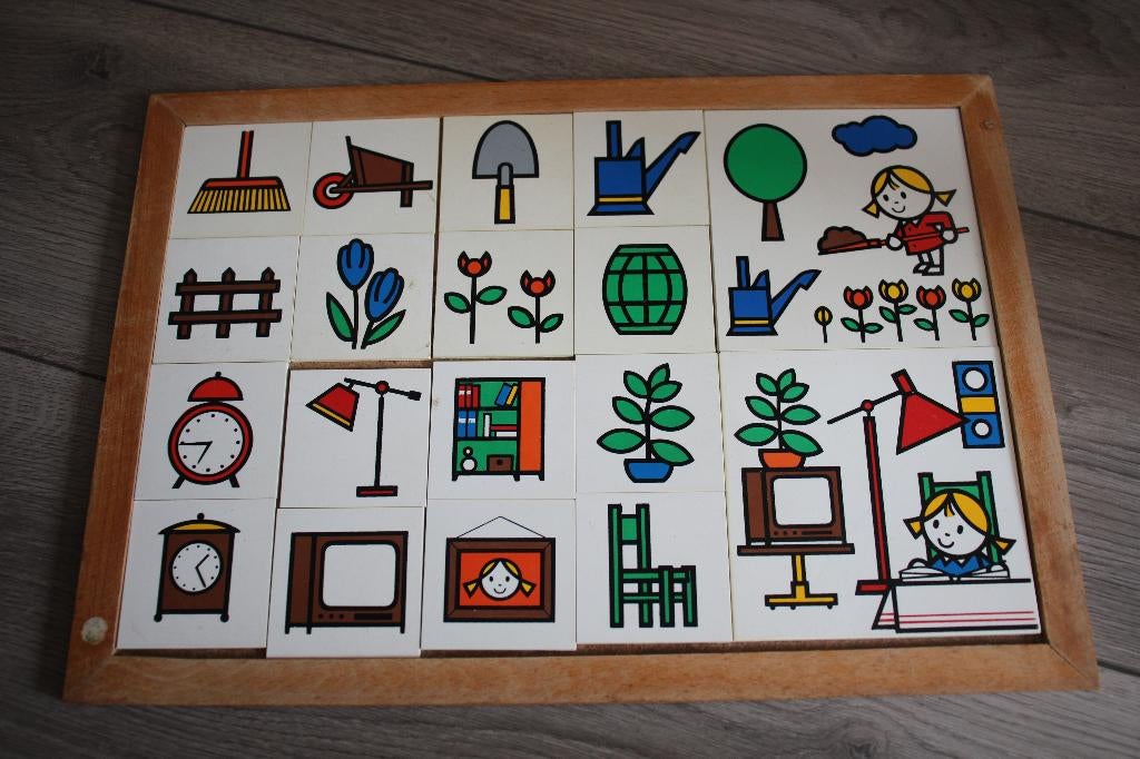 Rolf huis/tuin puzzel - ontwikkelingsmateriaal Montessori, Ophalen of Verzenden, Gebruikt, Puzzelen