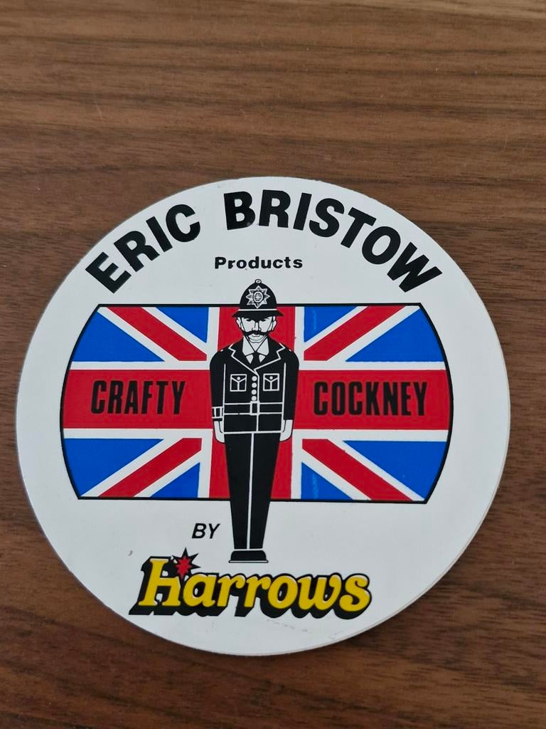 4789 Eric Bristow Dartbord Sticker, Ophalen of Verzenden