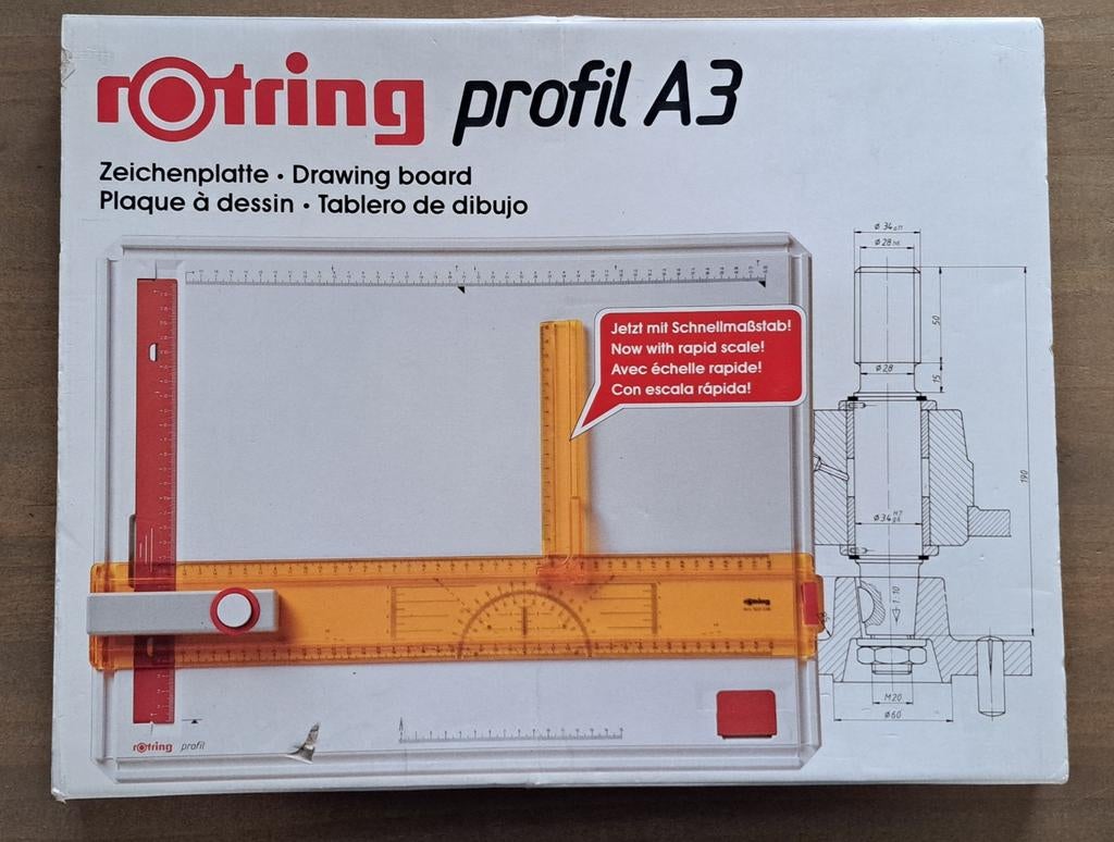 Rotting A3 Tekenbord - Gebruikt, Doe-het-zelf en Verbouw, Tekentafels, Ophalen of Verzenden, Gebruikt, Minder dan 130 cm
