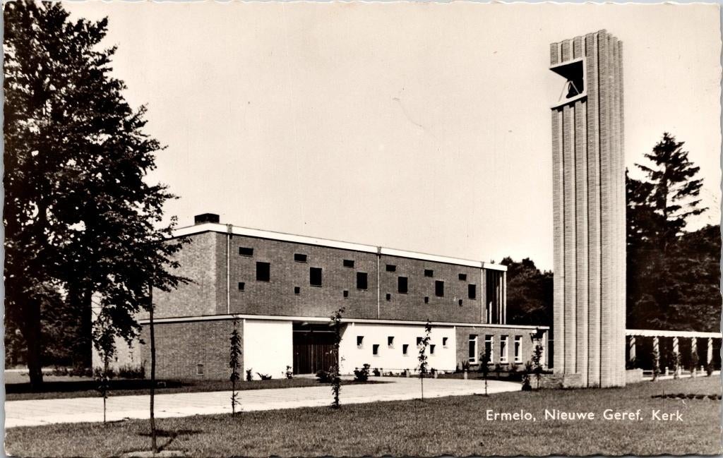 Marantha Kerk (Geref.) Ermelo - 2 ansichtkaarten (1967), Verzenden, 1960 tot 1980, Gelopen, Gelderland