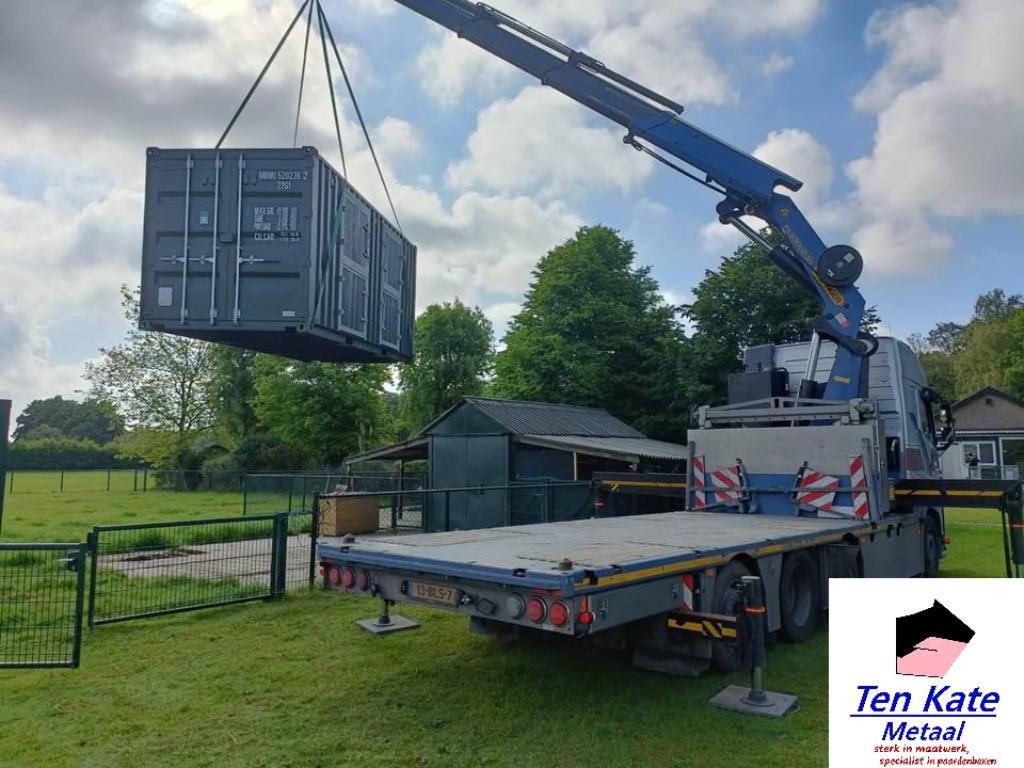 Stalcontainer NIEUW, Levering mogelijk!, Weidegang, 4 paarden of pony's of meer
