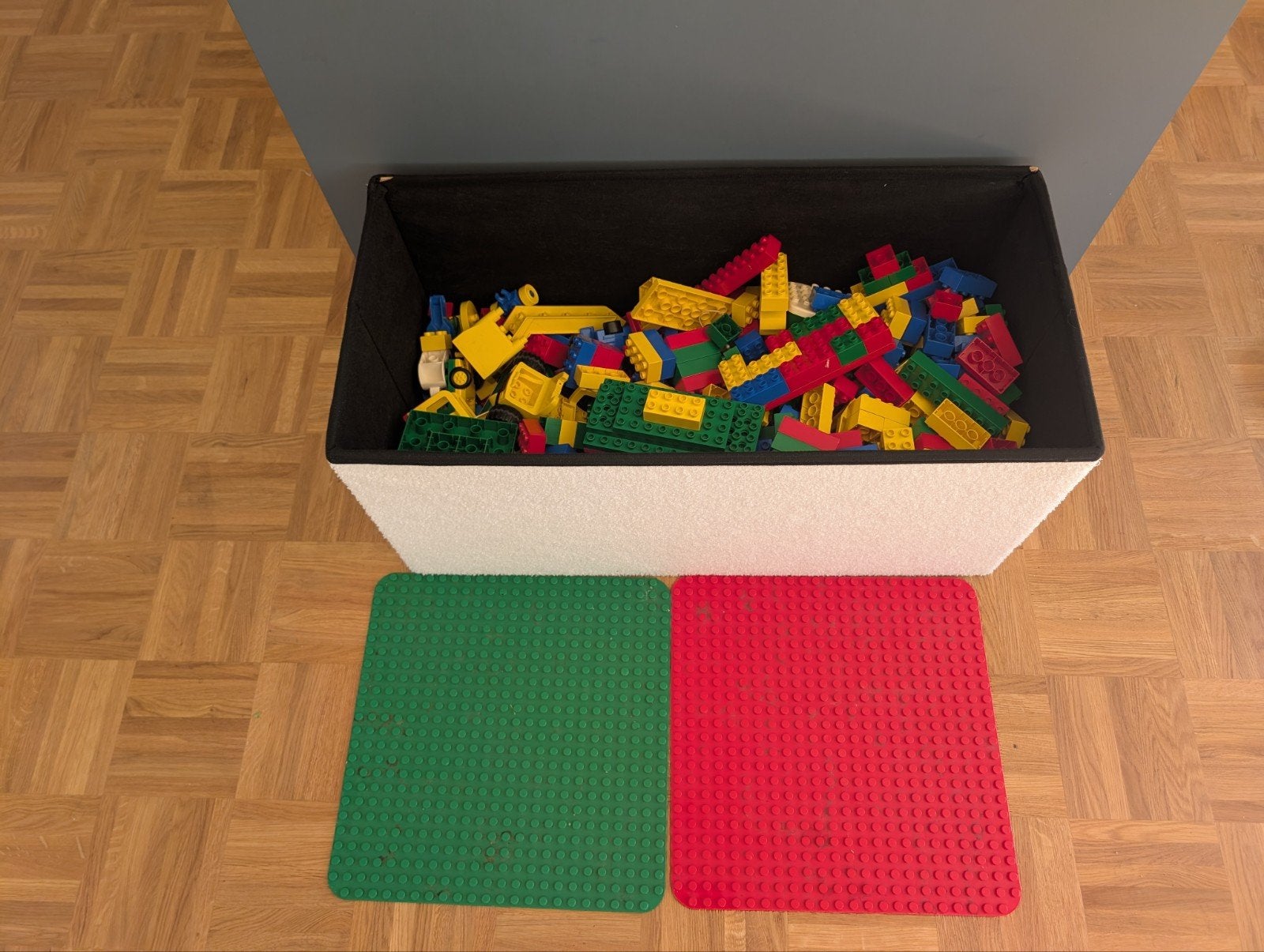 Duplo vak vol met 2 base platen, Ophalen