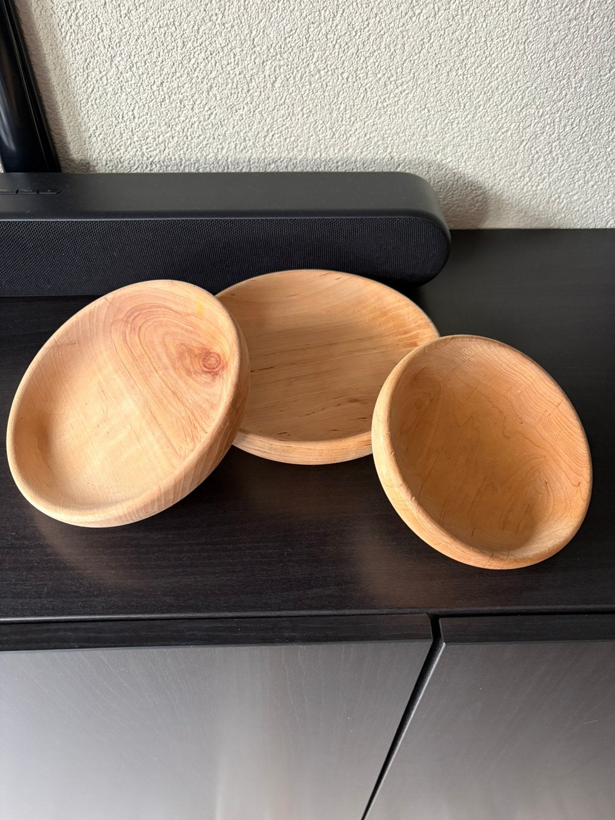 Bamboe schaaltjes, Ophalen of Verzenden, Gebruikt, Rond, Hout