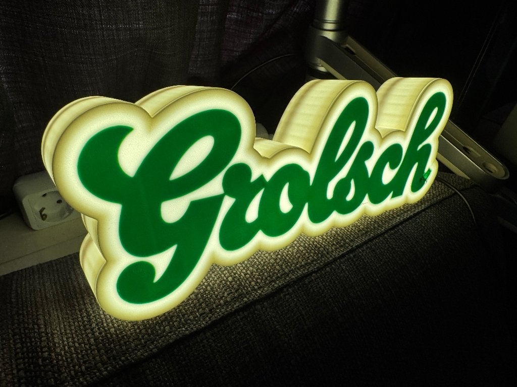 Grolsch 3d lampje, Ophalen of Verzenden, Nieuw, Reclamebord, Plaat of Schild, Grolsch