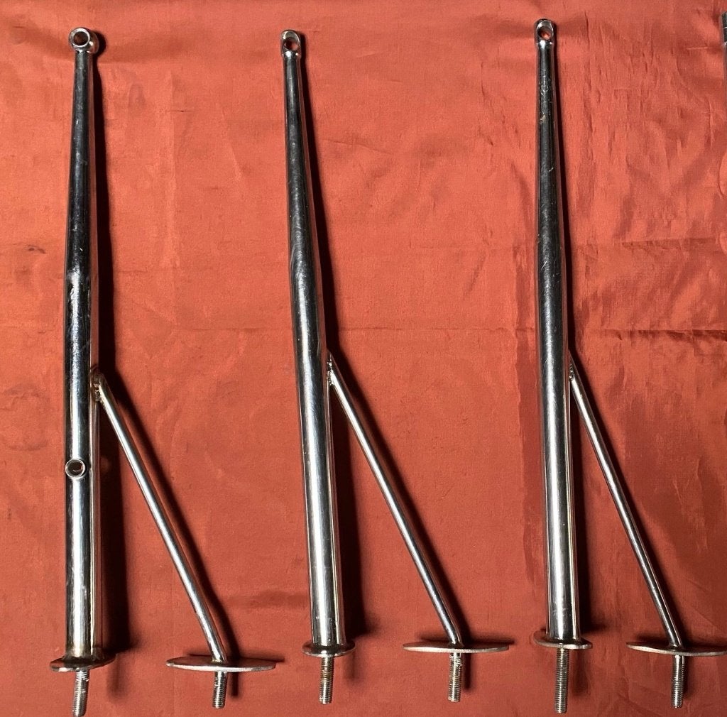 Boot scepter rvs 3 stuks in een koop 100,-, Watersport en Boten, Bootonderdelen, Verzenden, Motor en Techniek, Zeilboot of Motorboot