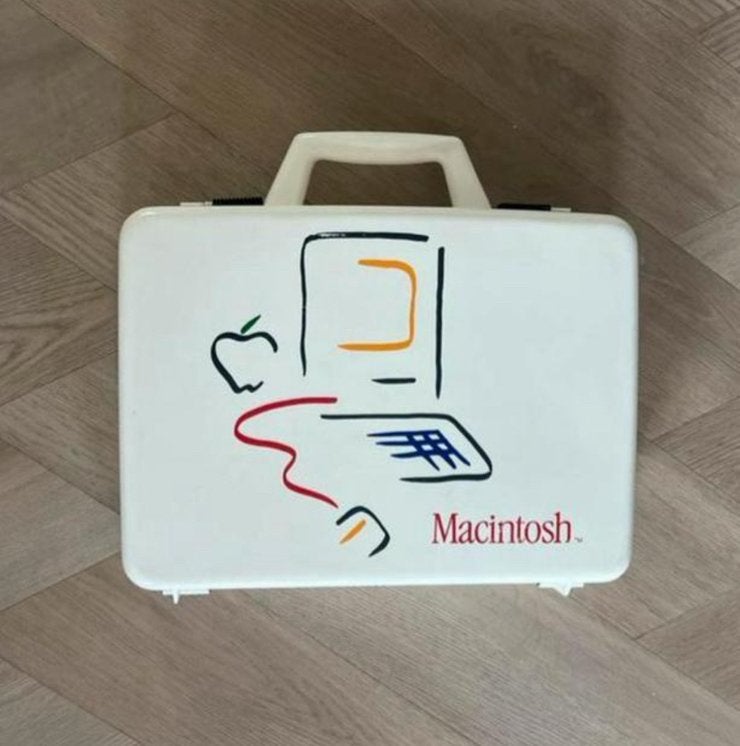 Zeldzame vintage Apple Macintosh koffer, Ophalen of Verzenden, Overige typen, Wit, Kunststof