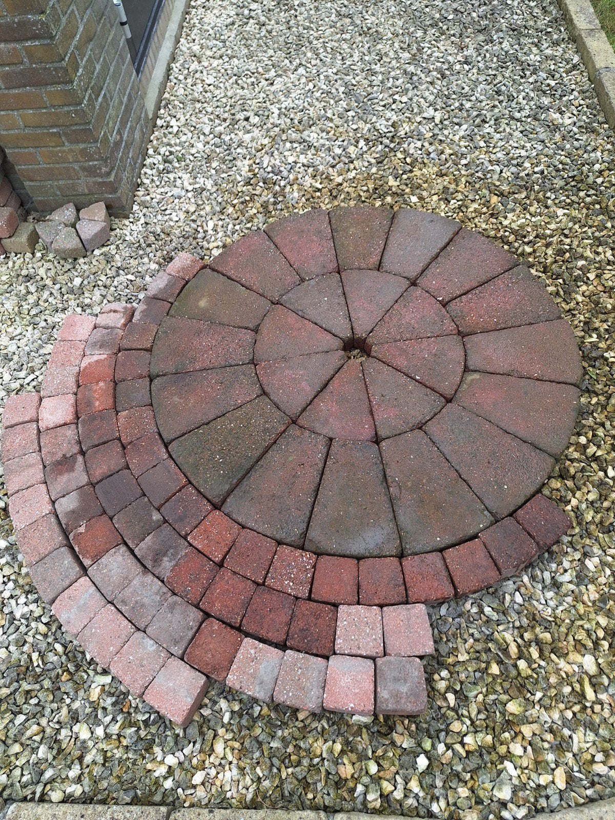 Rond terras, Tuin en Terras, Tegels en Klinkers, Ophalen, Gebruikt, Beton, Klinkers