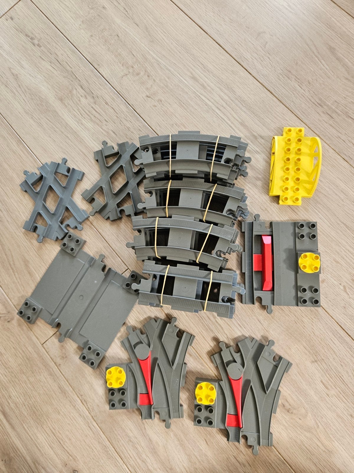 Duplo Grijze Rails en Wissels - Uitbreidingsset, Ophalen of Verzenden, Gebruikt, Accessoire, Duplo