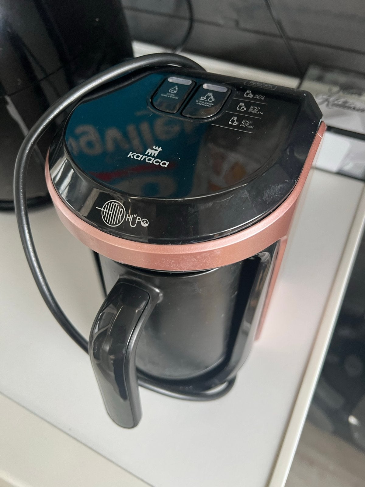 Karaca Hatır Hüps Turkse Koffiezetapparaat Rose Gold, Koffiemachine, Gemalen koffie, Ophalen of Verzenden, Zo goed als nieuw