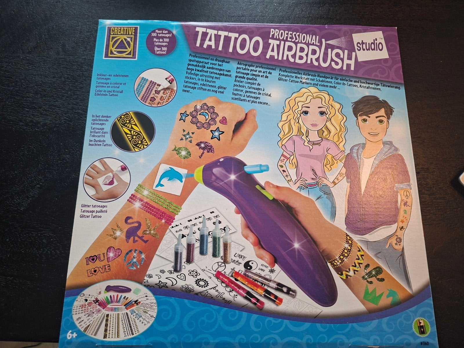 Professionele Tattoo Airbrush Studio Knutselset, Overige thema's, Meerkleurig, Ophalen of Verzenden, Zo goed als nieuw