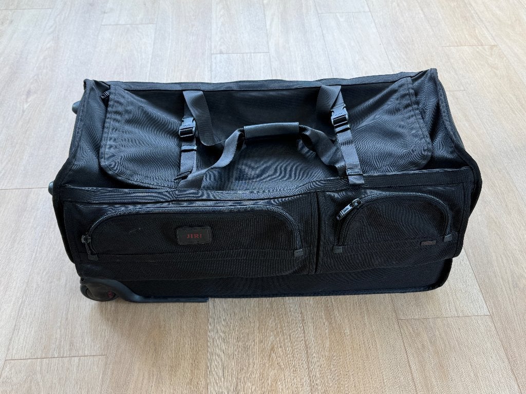 TUMI Large Wheeled Split Duffel 22043DH – zwarte reistrolley, Ophalen, Gebruikt, Zwart, 30 cm of meer