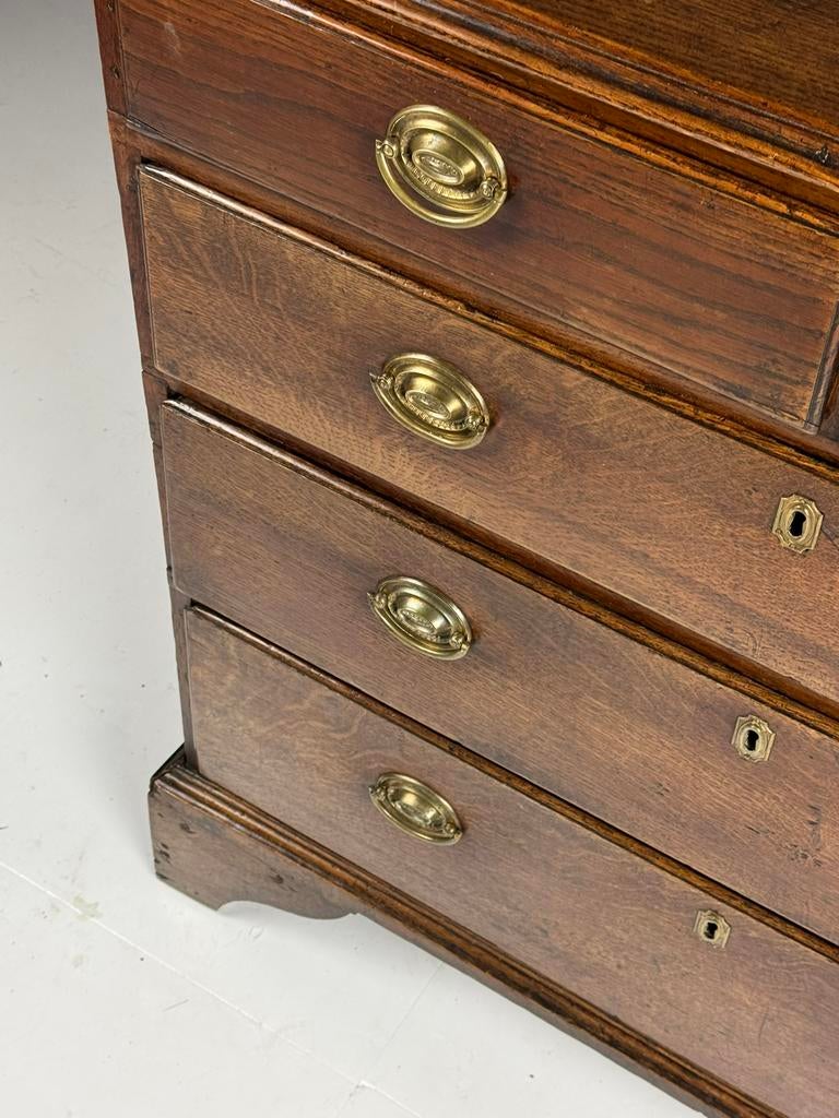 Engelse ladekast antiek ca. 1780, Ophalen, Eikenhout, 50 tot 100 cm, Zo goed als nieuw