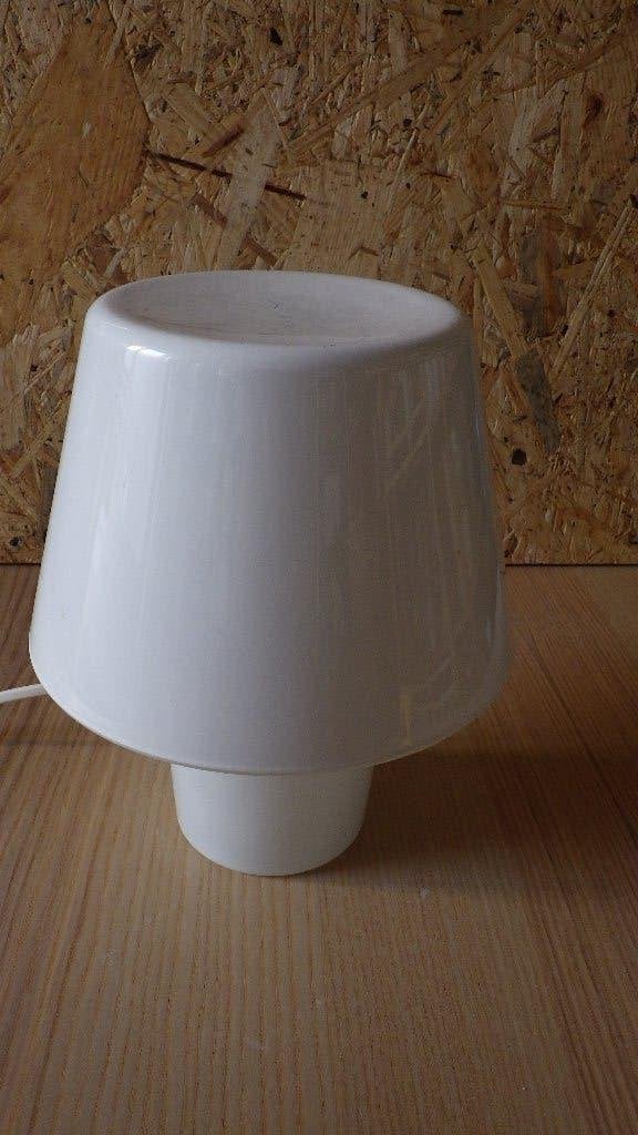 mooie paddenstoellamp van glas (Ikea), Gebruikt, Vintage, Paddenstoellamp, E14 (klein)
